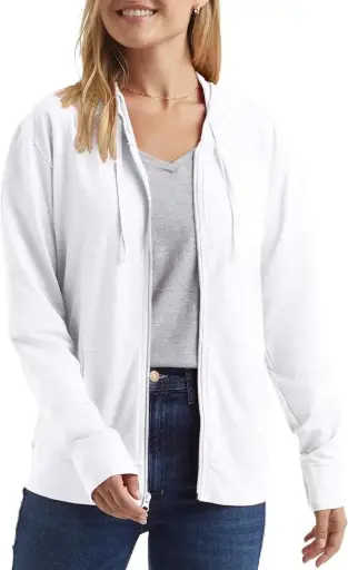 Hanes Women’s Slub Knit Full-Zip